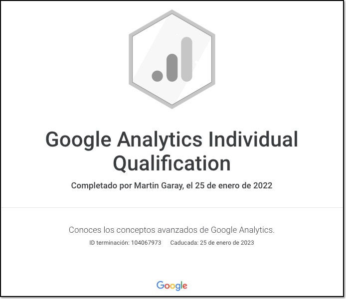 Experto Google Analytics Martin Garay